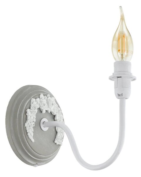 Eglo 33005 - Nástenné svietidlo 1xE14/40W/230V biela/šedá