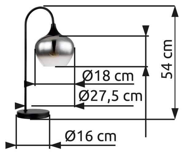Globo 15548T stolná lampička MAXY E27