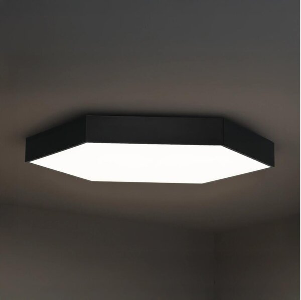 LED stropné svietidlo LED/135W/230V 3000/4000/6500K priemer 80 cm čierne