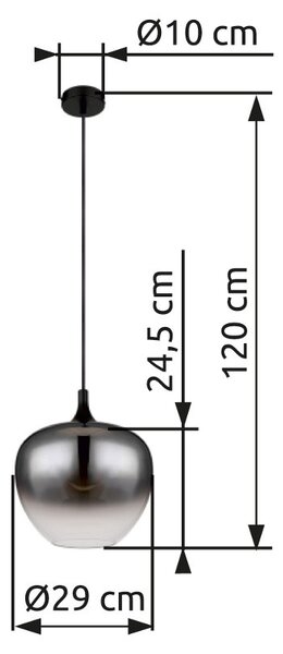Globo 15548H1 závesné stropné svietidlo MAXY E27