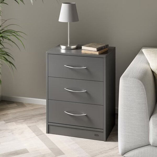 Sada 2 ks nočných stolíkov Eloise 54x39x28 cm - antracit