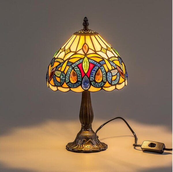Brilagi - Tiffany vitrážová stolná lampa LUISA 1xE14/40W/230V