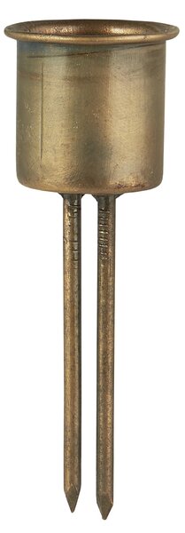 Zapichovací svietnik na sviečku 2,2 cm Rustic Gold