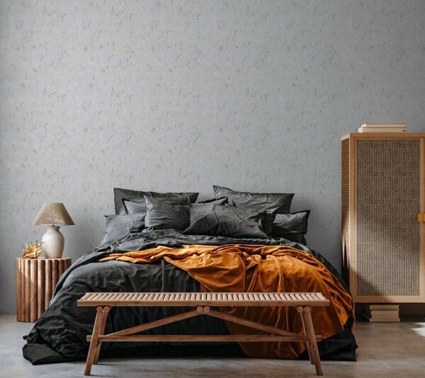 A.S. Création | Vliesová tapeta na stenu Casual Living 39387-2 | 0,53 x 10,05 m | krémová, šedá, metalická