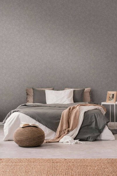 A.S. Création | Vliesová tapeta na stenu Smart Surfaces 39566-1V | 0,53 x 10,05 m | šedá