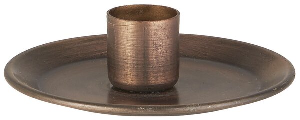 Kovový svietnik na sviečku 2,2 cm Bronze