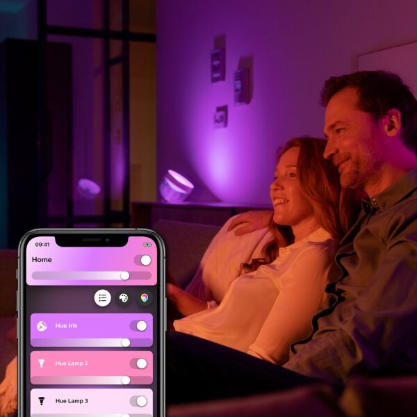 Philips - LED RGB Stmievateľná stolná lampa Hue IRIS LED/8,2W/230V čierna