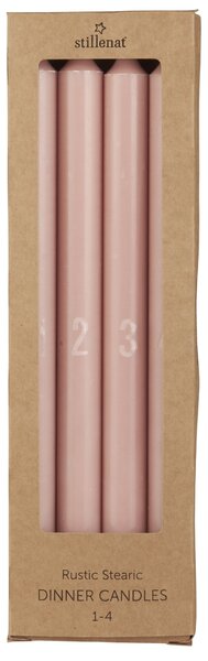 Adventné sviečky 1-4 Rosa Malva – set 4 ks