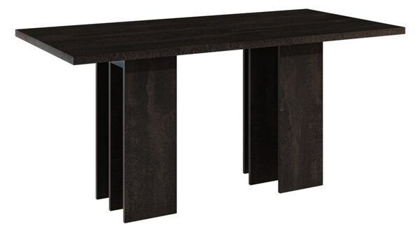 Jedálenský stôl MARBLE, 160x75x80, K353 charcoal flow