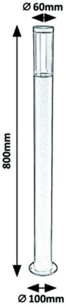 Rabalux - Vonkajšia lampa 1xGU10/7W/230V IP44 80 cm