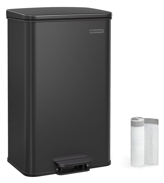 SONGMICS Odpadkový kôš 40 l čierny