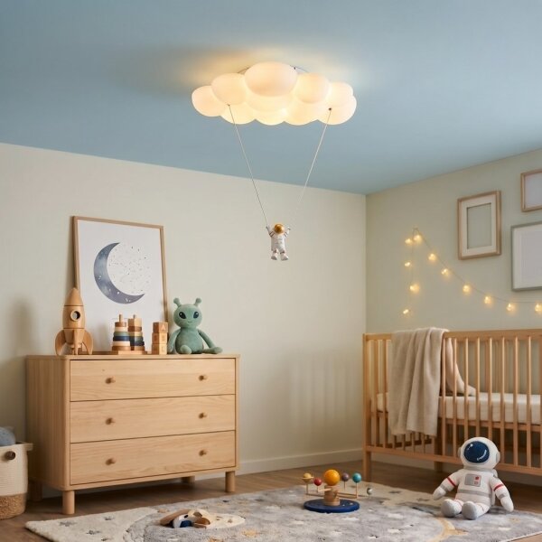 Brilagi - LED detské stropné svietidlo ASTRO LED/77W/230V biela
