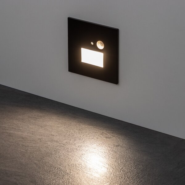 Brilagi -LED schodiskové svietidlo so senzorom LED/1,5W/230V 3000/4000/6500K čierna
