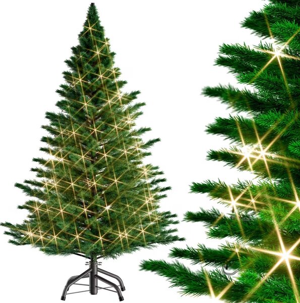 Umelý vianočný stromček 140 cm + svetelná reťaz