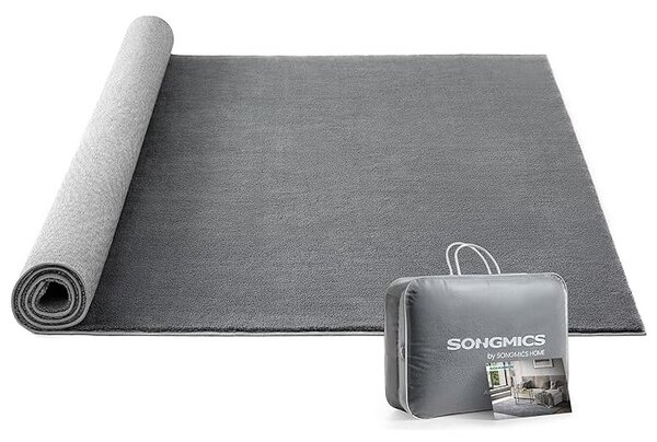 SONGMICS Protišmykový koberec DARVIN 200 x 290 cm svetlosivý
