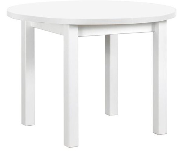 Rozkladací jedálenský stôl Poli 4 100-180x100 - biela