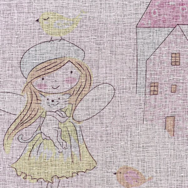 ZÁVES NA KRÚŽKOCH POLLY 140X250 CM VZOROVANÁ