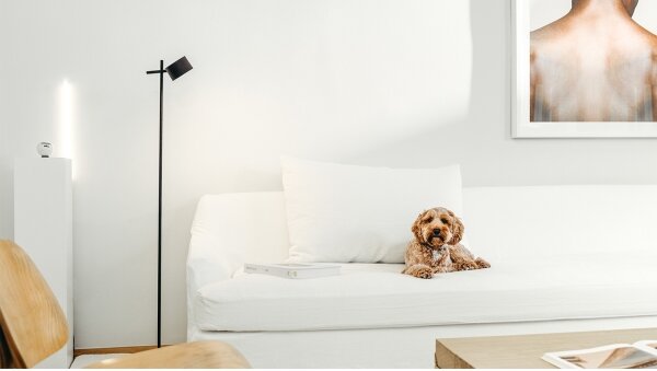 Osram - Stlmiteľná LED stojacia lampa DECOR KYOTO LED/12W/230V čierna