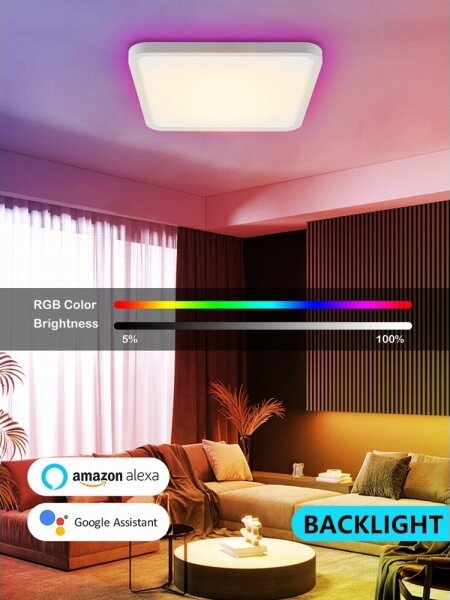 Immax NEO 07168-W40-LED RGB+CCT Stmievateľné svietidlo 50W/230V Wi-Fi Tuya biela+DO
