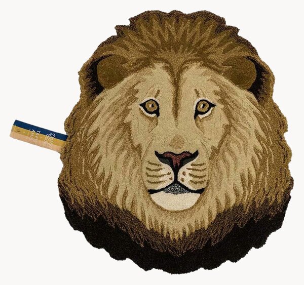 Ručne všívaný vlnený koberec's vysokým vlasom Ari Lion
