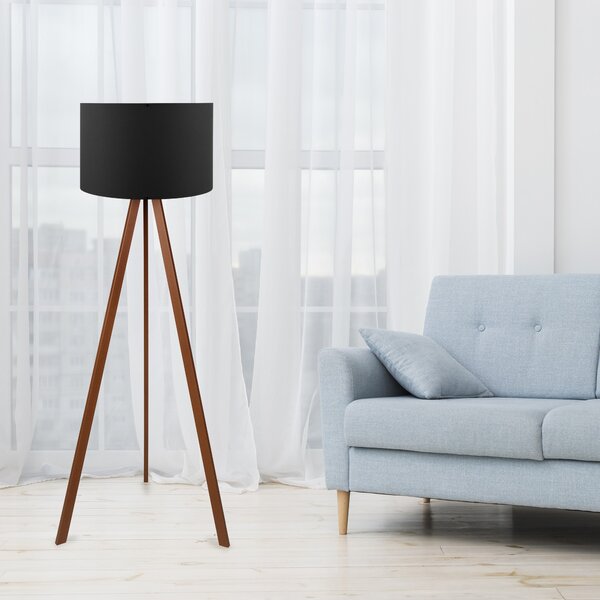 ASIR Stojacia lampa AYD-1533 čiernohnedá
