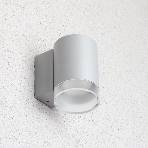 BRILAGI - Vonkajšie nástenné svietidlo MATERA 1xGU10/30W/230V šedá IP54