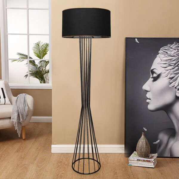 ASIR Stojacia lampa AYD-3058 čierna
