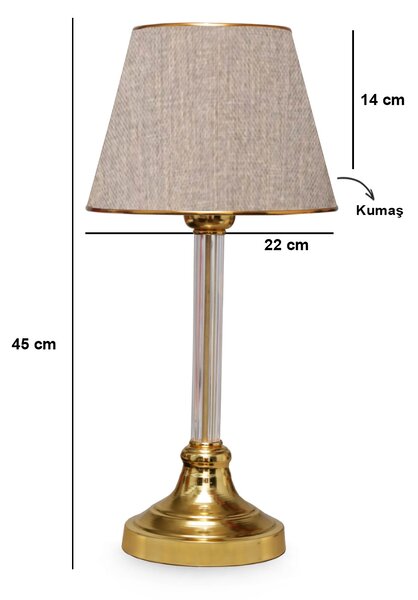 ASIR Stolná lampa AYD-2982 béžová