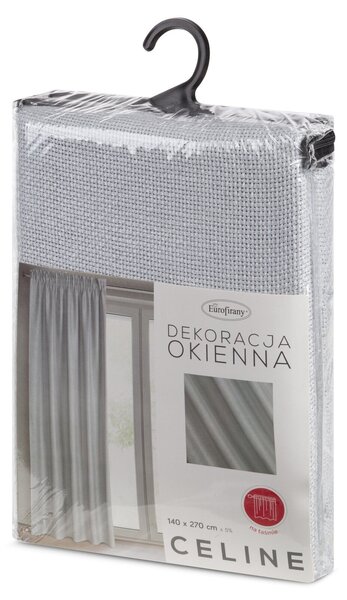 ZÁCLONA NA PÁSKE CELINE 140X270 CM STRIEBORNÁ