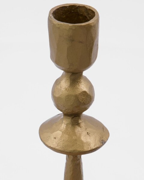 Vysoký kovový svietnik Lumi Antique gold