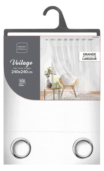 Biela voálová záclona 240x240 cm Lissea – douceur d'intérieur
