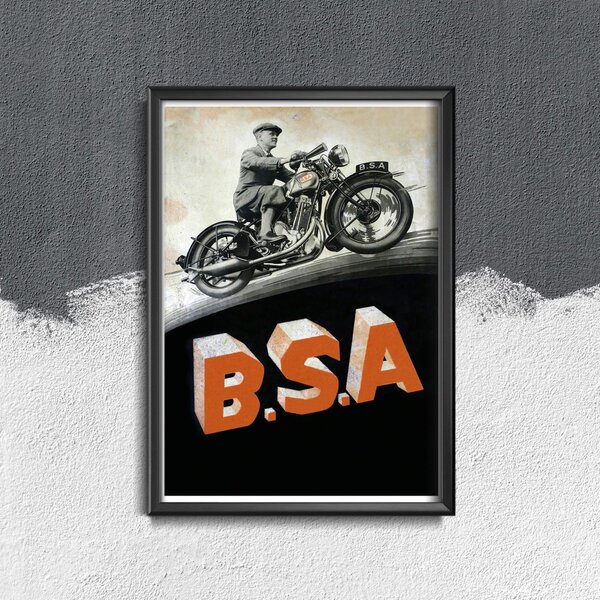 Plagát Plagát B.S. A motorky