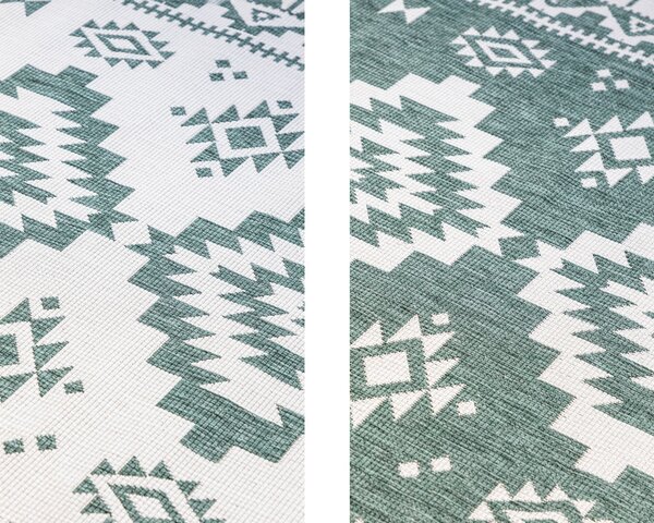 ELLE Decoration , Kusový koberec Gemini 106020 Green z kolekcie Elle – na von aj na doma, 80x150, zelená, chodba / predsieň