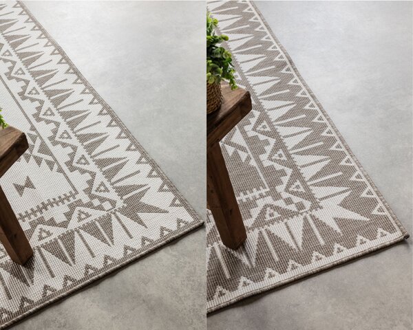 ELLE Decoration , Kusový koberec Gemini 106021 Linen z kolekcie Elle – na von aj na doma, 80x150, béžová, chodba / predsieň