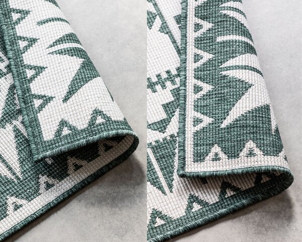 ELLE Decoration , Kusový koberec Gemini 106020 Green z kolekcie Elle – na von aj na doma, 80x150, zelená, chodba / predsieň