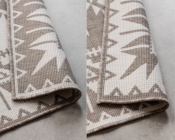 ELLE Decoration , Kusový koberec Gemini 106021 Linen z kolekcie Elle – na von aj na doma, 80x150, béžová, chodba / predsieň