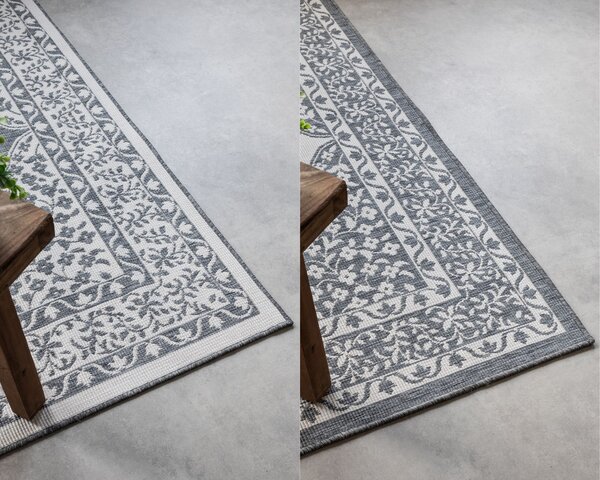 ELLE Decoration , Kusový koberec Gemini 106023 Silver z kolekcie Elle – na von aj na doma, 120x170, šedá, chodba / predsieň