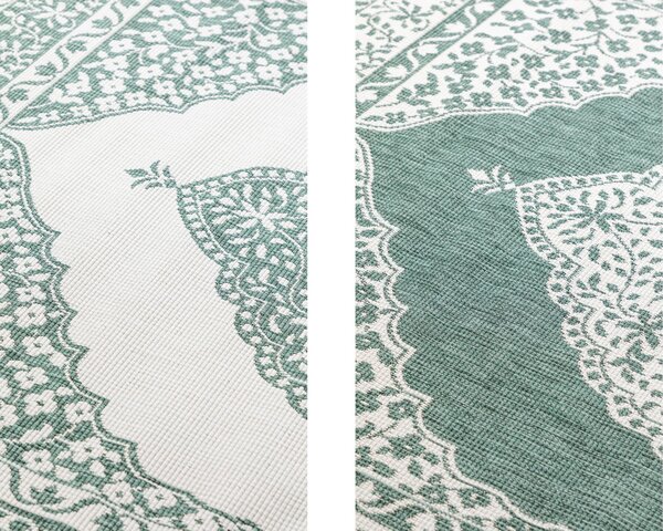 ELLE Decoration , Kusový koberec Gemini 106025 Green z kolekcie Elle – na von aj na doma, 160x230, zelená, chodba / predsieň