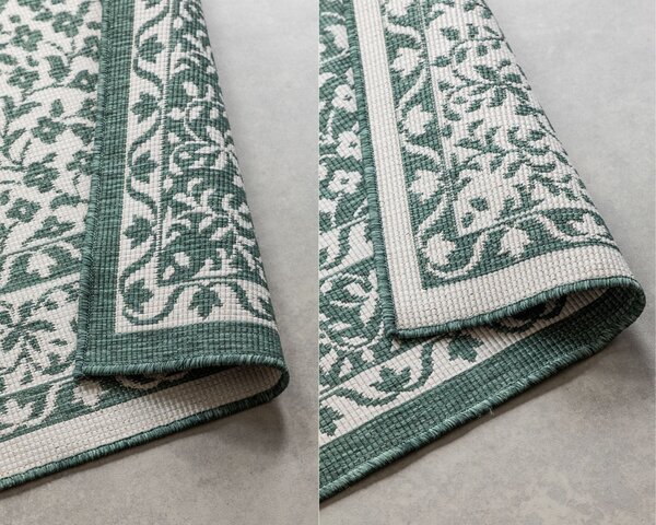 ELLE Decoration , Kusový koberec Gemini 106025 Green z kolekcie Elle – na von aj na doma, 160x230, zelená, chodba / predsieň