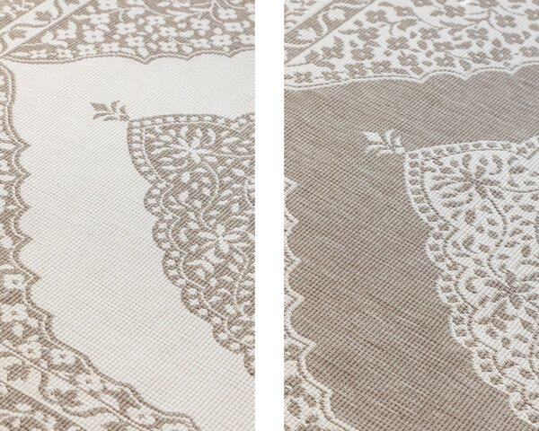ELLE Decoration , Kusový koberec Gemini 106026 Linen z kolekcie Elle – na von aj na doma, 80x150, béžová, chodba / predsieň