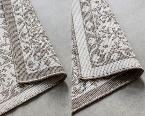 ELLE Decoration , Kusový koberec Gemini 106026 Linen z kolekcie Elle – na von aj na doma, 80x150, béžová, chodba / predsieň