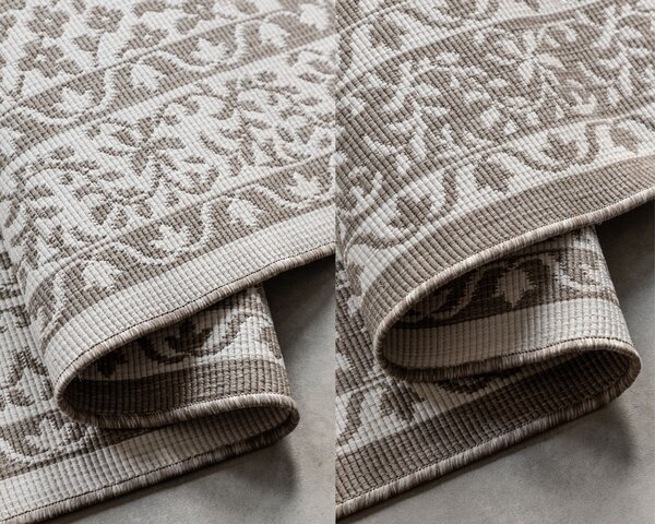 ELLE Decoration , Kusový koberec Gemini 106026 Linen z kolekcie Elle – na von aj na doma, 80x150, béžová, chodba / predsieň