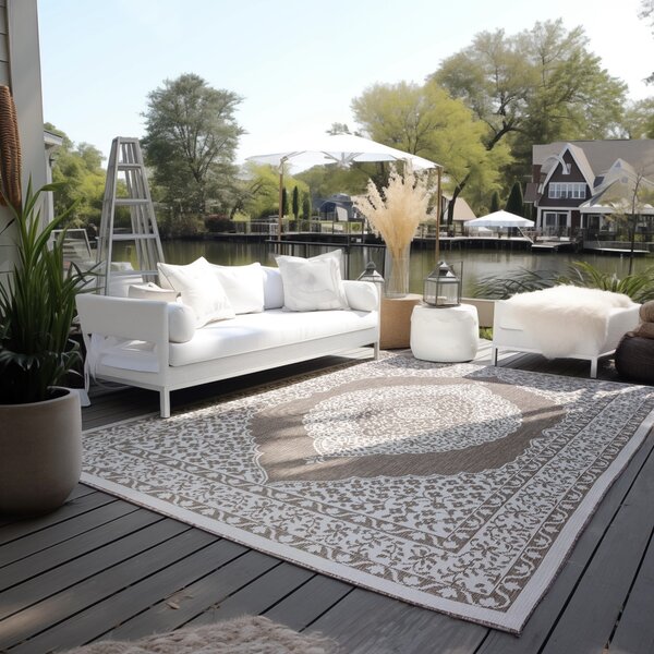 ELLE Decoration , Kusový koberec Gemini 106026 Linen z kolekcie Elle – na von aj na doma, 80x150, béžová, chodba / predsieň
