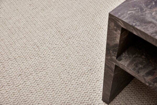 Diamond Carpets India , Ručne viazaný kusový koberec Sigma DE 9414 White Mix, 80x150, biela, obývacia izba