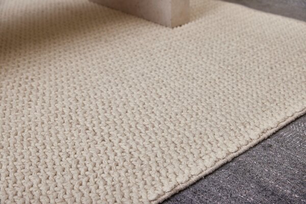 Diamond Carpets India , Ručne viazaný kusový koberec Sigma DE 9414 White Mix, 80x150, biela, obývacia izba