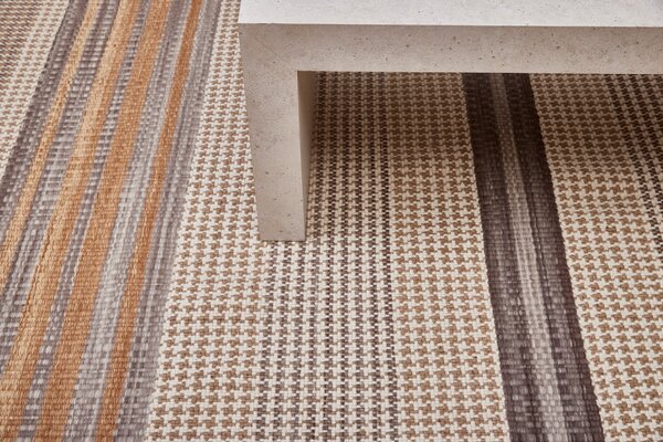 Diamond Carpets India , Ručne viazaný kusový koberec Houndstooth DESP HL89 Beige Mix, 80x150, béžová, hnedá, obývacia izba