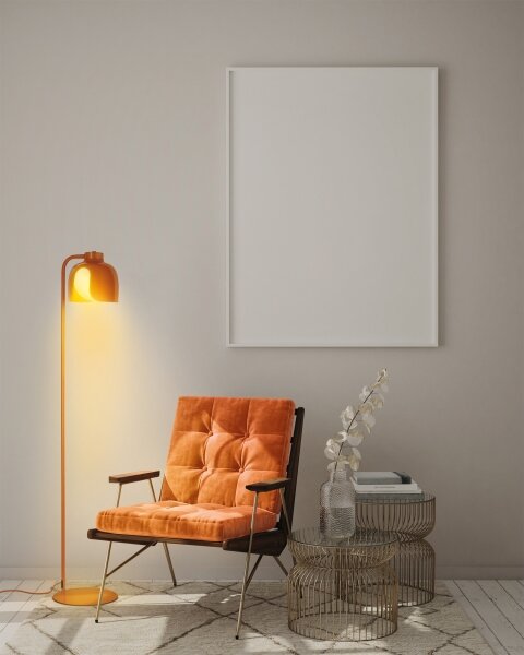 Osram - Stojacia lampa DECOR COROLLE 1xE27/15W/230V oranžová