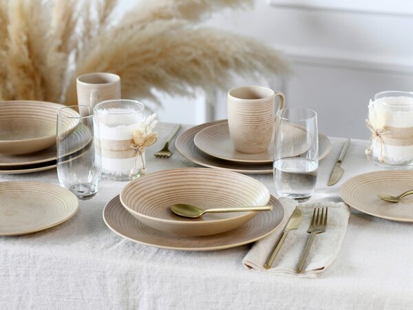 KOMBINOVANÝ SERVIS, 16-dielne, kamenina Creatable - Online Only bytové doplnky, Online Only