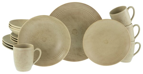 KOMBINOVANÝ SERVIS, 16-dielne, kamenina Creatable - Online Only bytové doplnky, Online Only