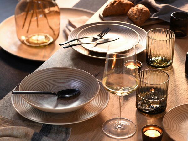 KOMBINOVANÝ SERVIS, 16-dielne, kamenina Creatable - Online Only bytové doplnky, Online Only